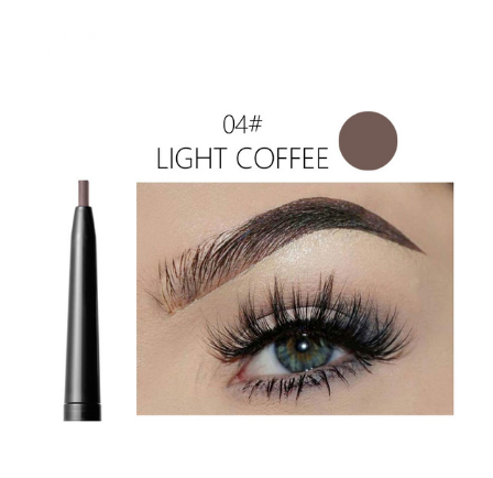 5 Colors Automatic Fine Eyebrow Pencil Brand Eye Brow Tint Cosmetics Eyebrow Tattoo Pen Waterproof Eye Brow Pencil Smudge proof Light Coffee - Shop at LoveMi