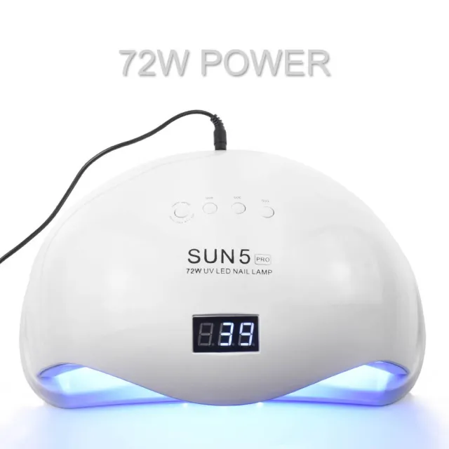 72W UVLED Dual Light Solar Nail Lamp White - Shop at LoveMi
