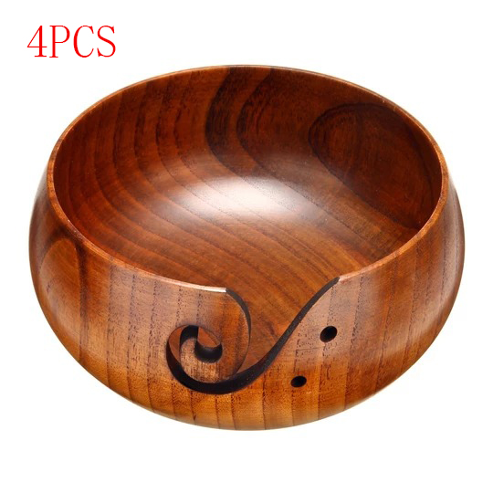 Handmade Wooden Yarn Bowl