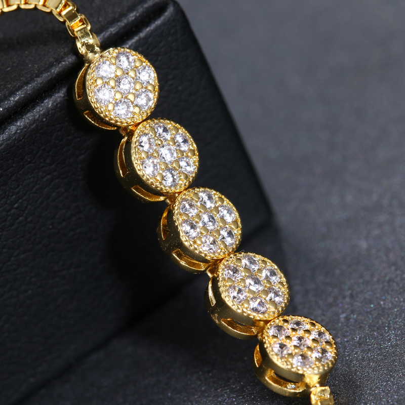Fashion round heart zircon bracelet