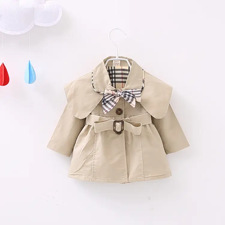 Girl's coat foreign style girl windbreaker