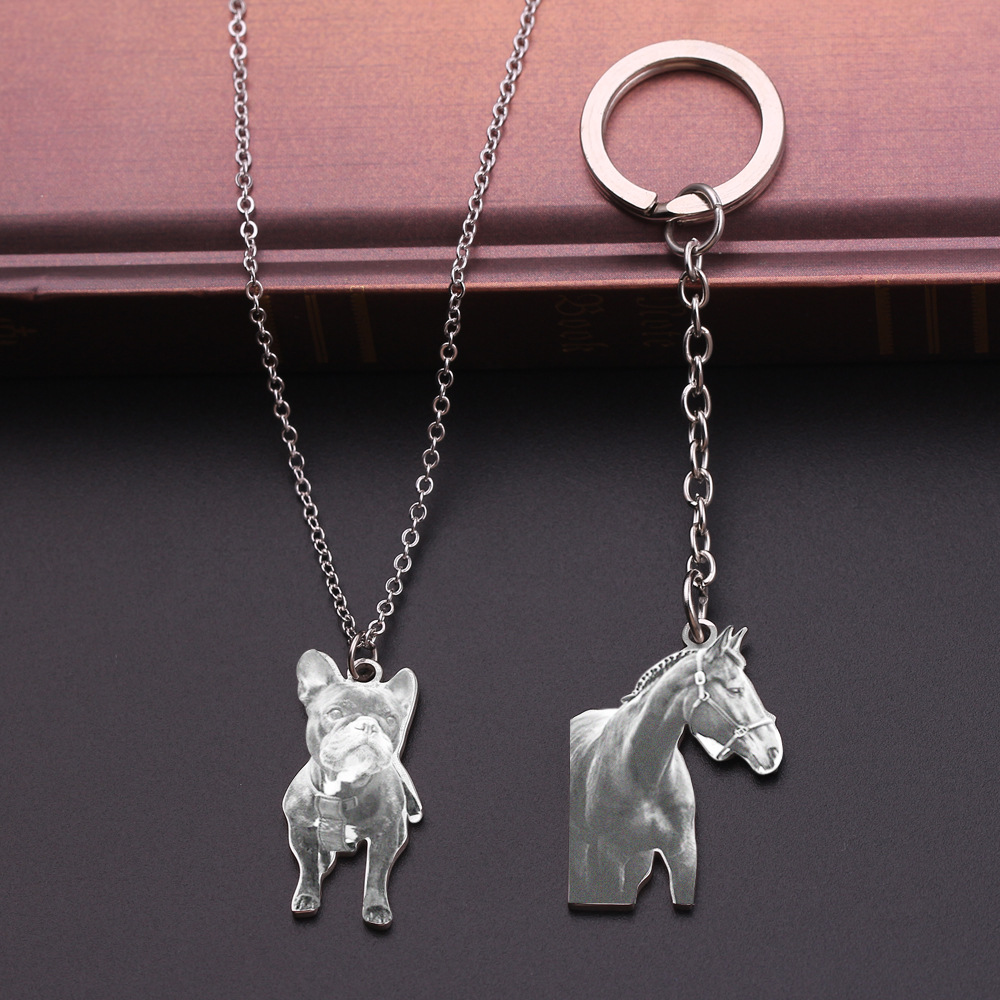 Pet photo pendant souvenir necklace