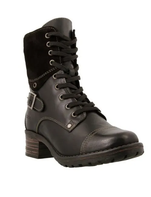 Casual low heeled 43 round toe cross strap Martin boots Black - Shop at LoveMi