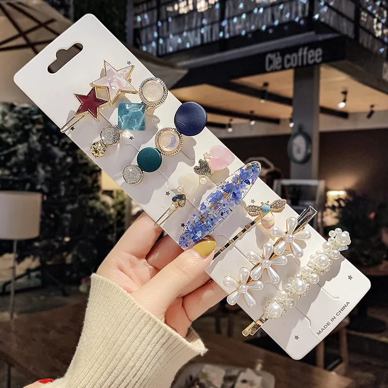 Pearl hairpin rhinestone hairpin - 15 Style