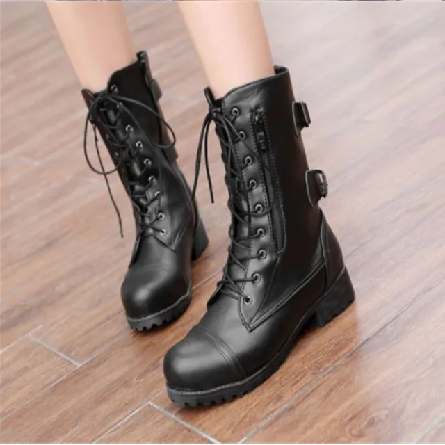 Low heel with college boots Black - Shop at LoveMi
