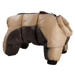 Dog camouflage cotton coat - Coffee - View 1