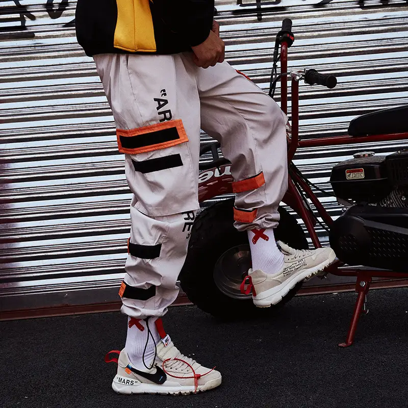 Hip-hop overalls street loose pants functional trousers