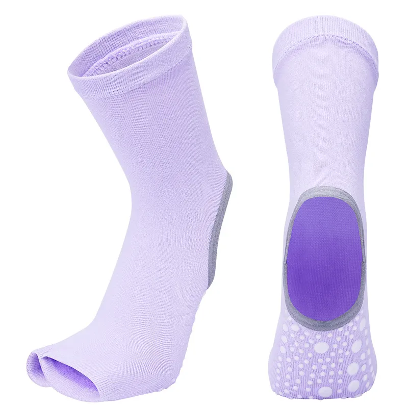 Women's mid-tube yoga socks - Purple