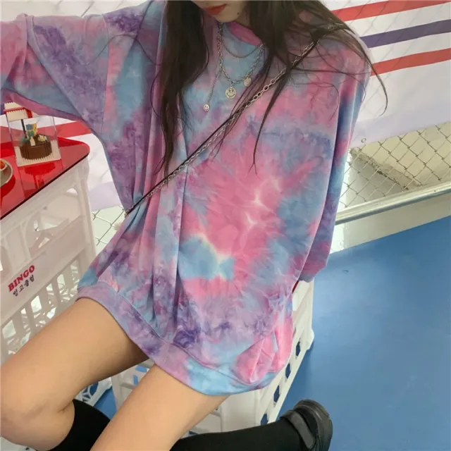 Round neck mid length sweater Purple - Shop at LoveMi