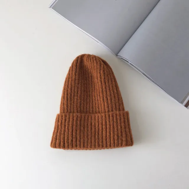 Warm knitted hat Caramel Colour - Shop at LoveMi