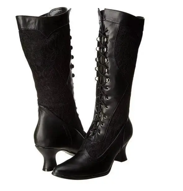 Mid tube rider boots Black - Shop at LoveMi