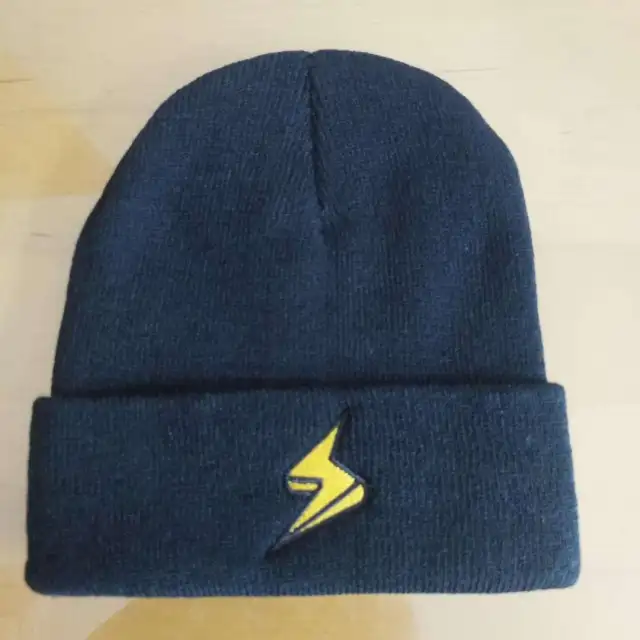 Lightning embroidery beanie Black - Shop at LoveMi