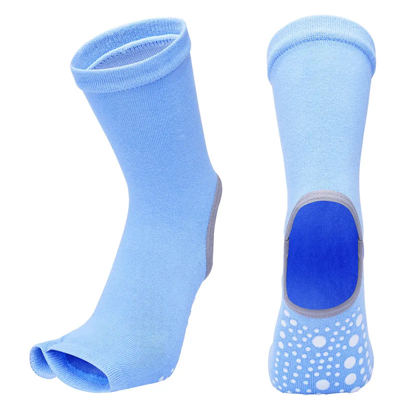 Women's mid-tube yoga socks - Blue