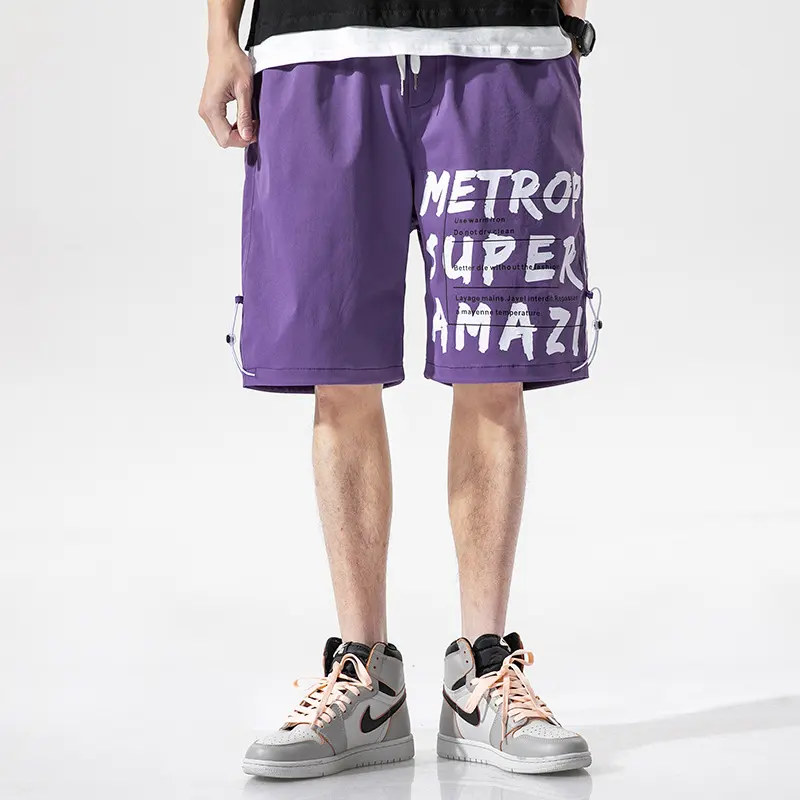 Cargo Shorts Casual Man Loose