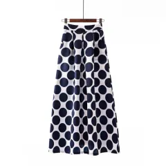 Women's retro polka dot dress - 1090 17 Blue - View 1