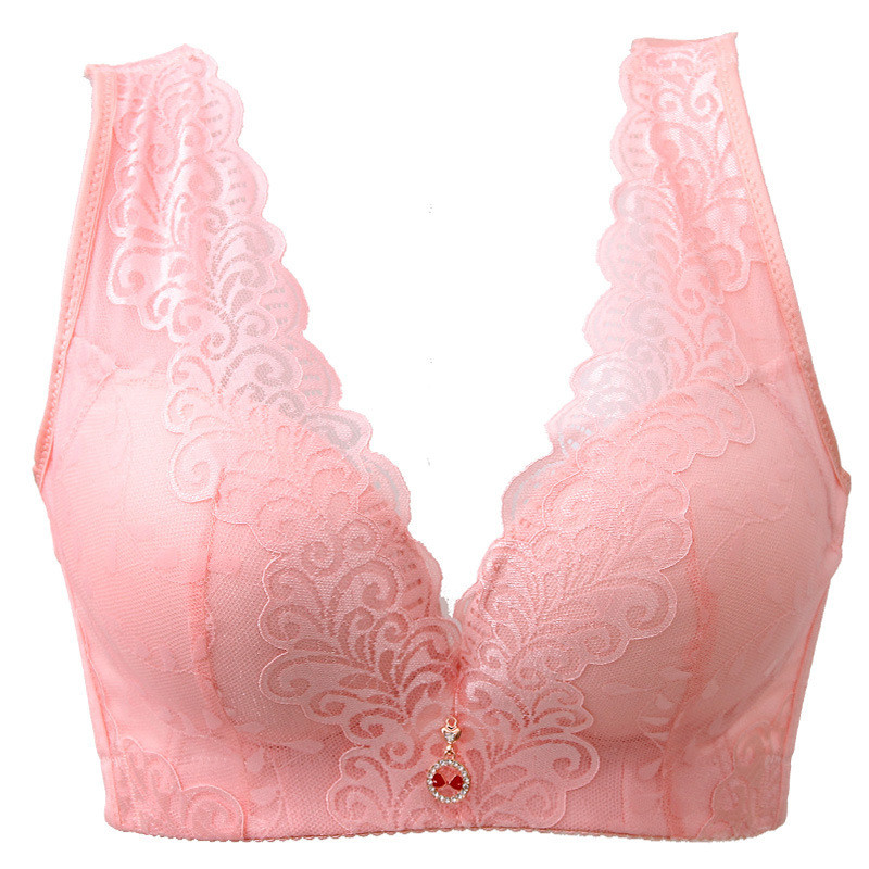 Title 8, Fat Woman Big Cup, Large Size, Thin Bra Without...