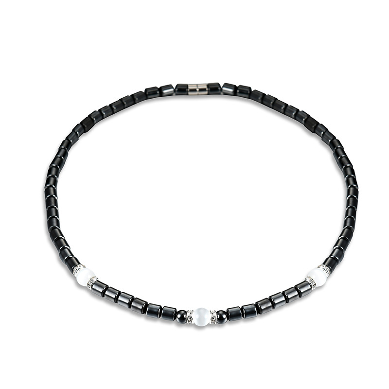 Fashion Hematite Necklace Diamond Crystal Necklace