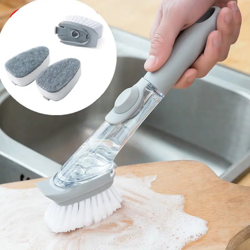 2 In1 Long Handle Cleaning Brush with Removable Head