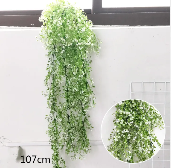 Shopping mall creative pastoral hanging flower basket - White Stars
