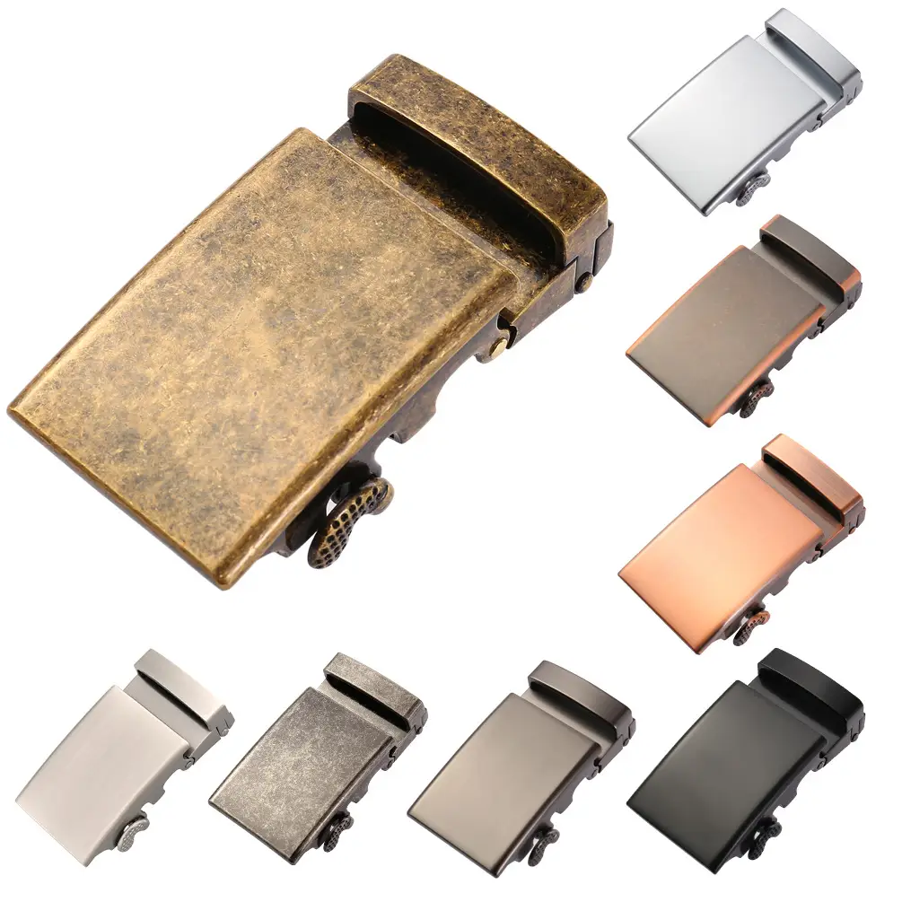 Copper alloy automatic buckle men's belt head