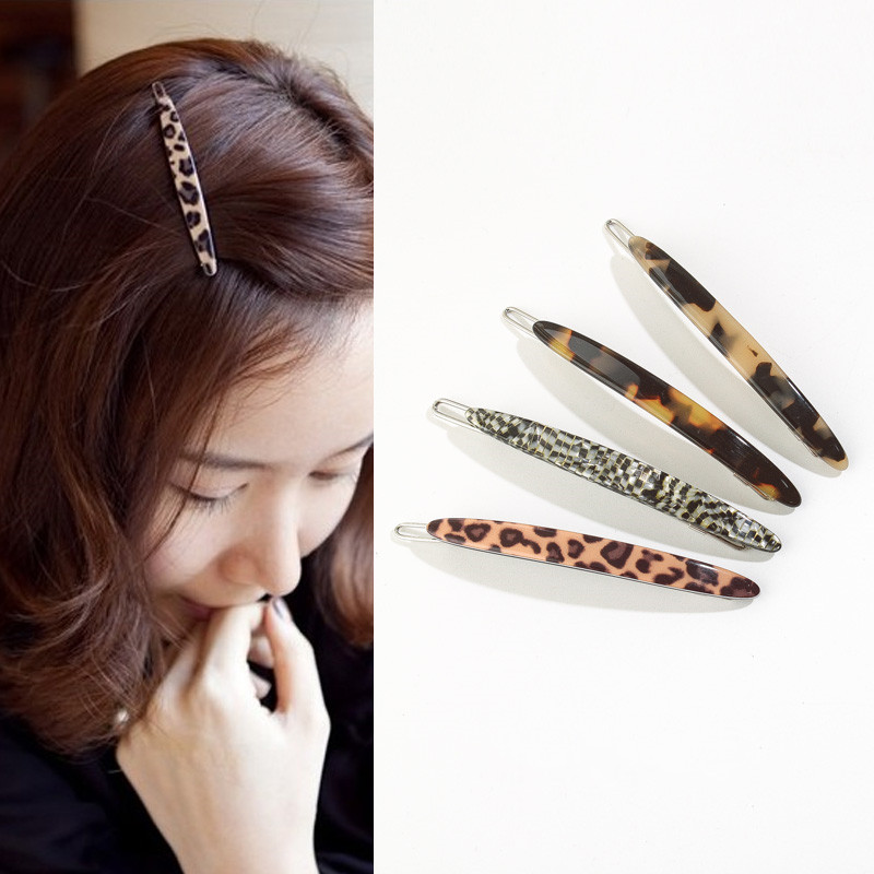 Acrylic side clip bangs clip headdress simple