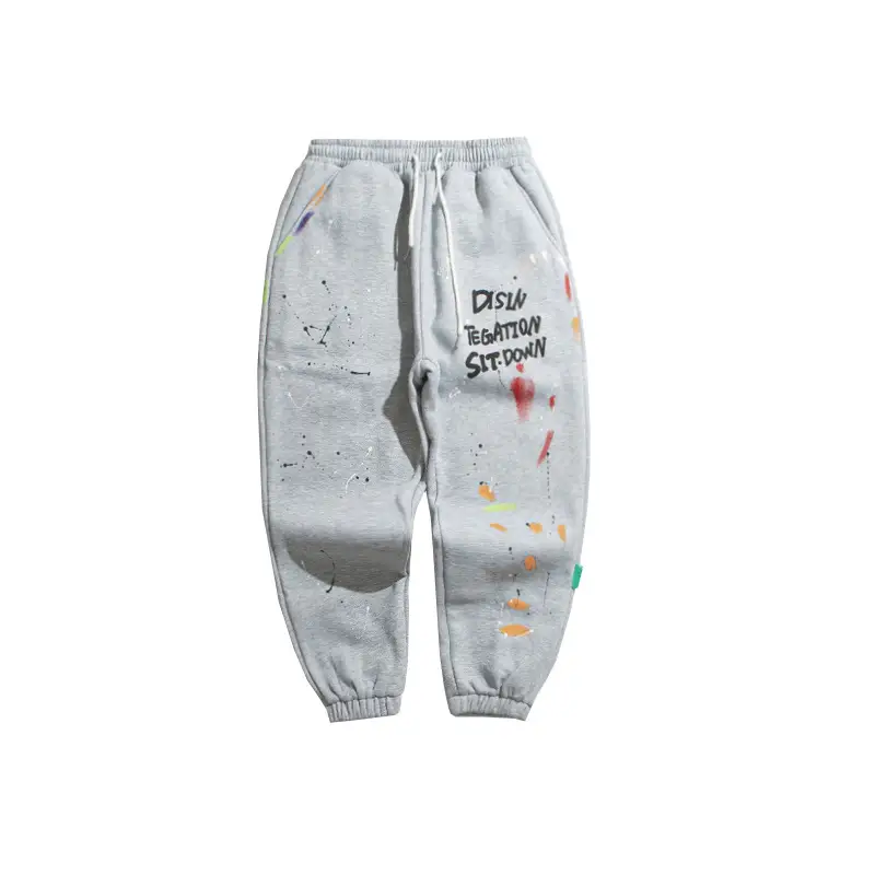 Paint splash print vintage trousers