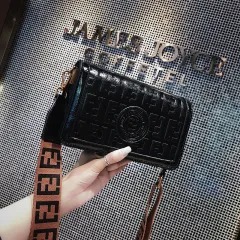 Retro forest small square bag girl new trendy port - Black - View 1