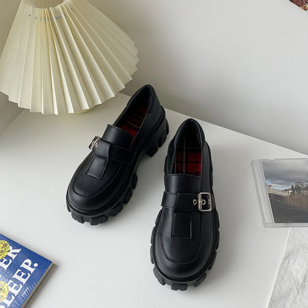 Japanese female jk British retro college style - Matte-39