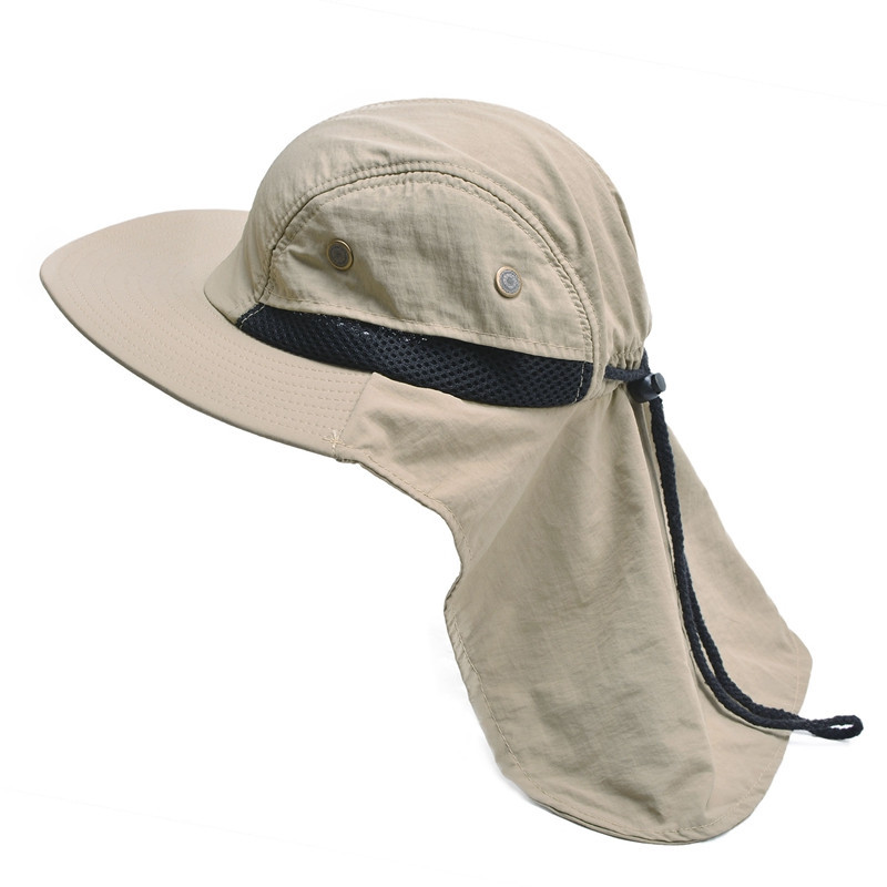 Neck guard quick-drying riding sun hat