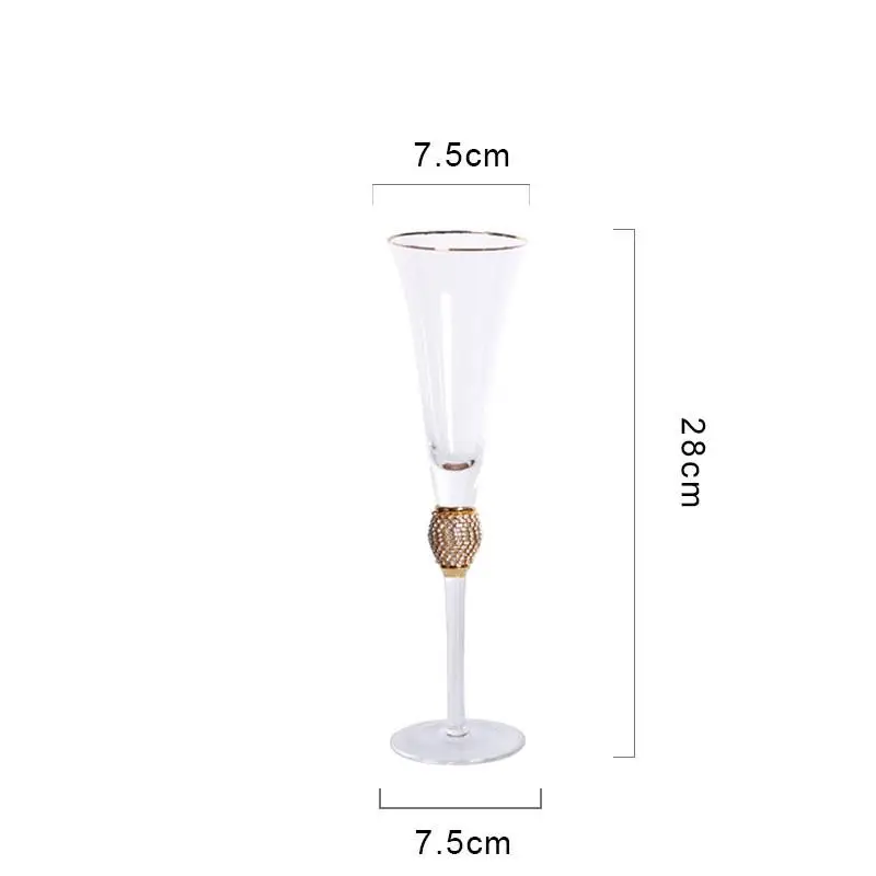 Champagne goblet with diamond wine vessel - 2Style
