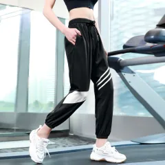 Women's new sports trousers harem pants with feet - Black - View 1