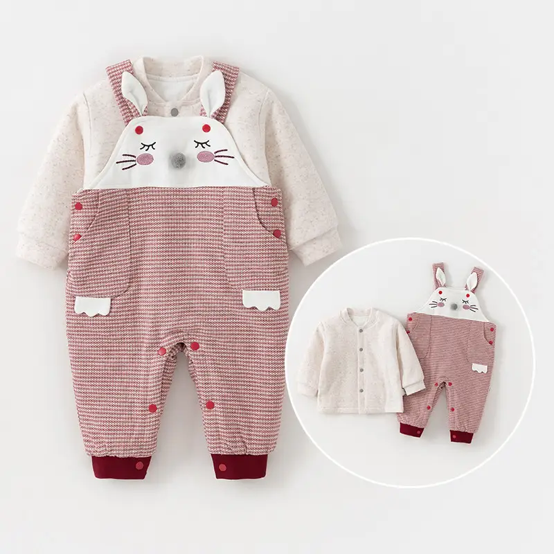 Baby thin cotton bib two-piece suit