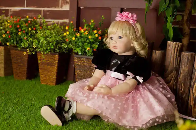 Simulation cute princess long hair doll