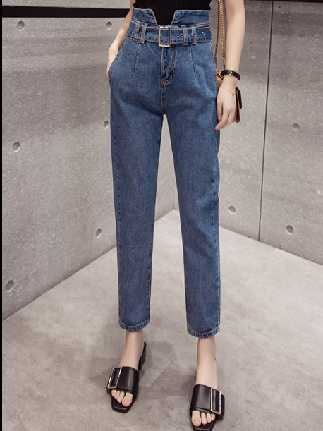 Harlan trousers with thin flower bud