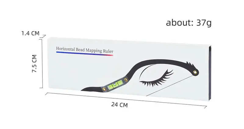 Tattoo horizontal bow ruler tattoo positioning ruler
