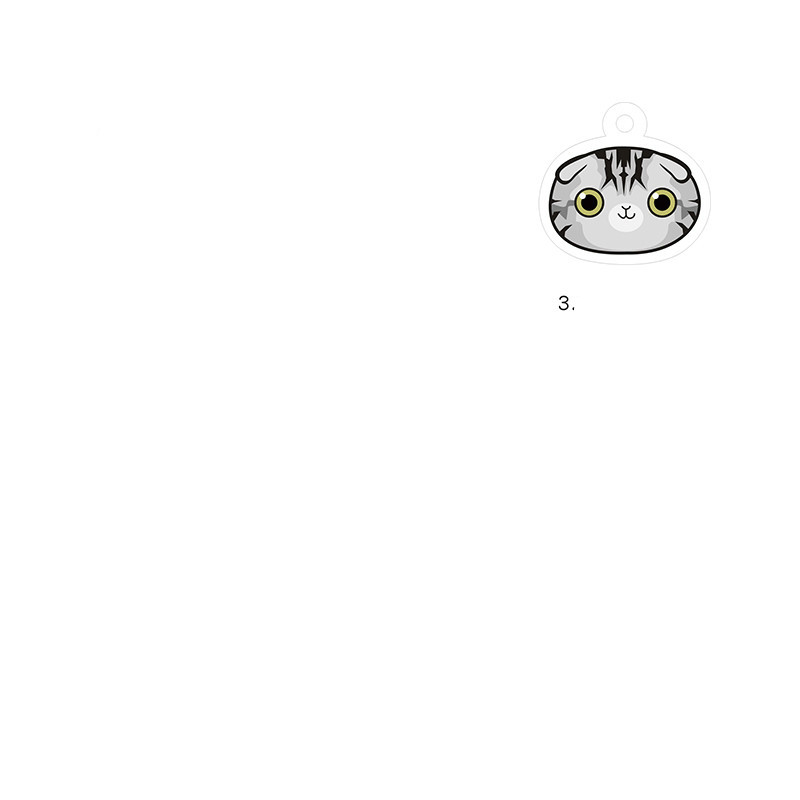 Cat name brand customized identity card bell 3Style - Shop at LoveMi