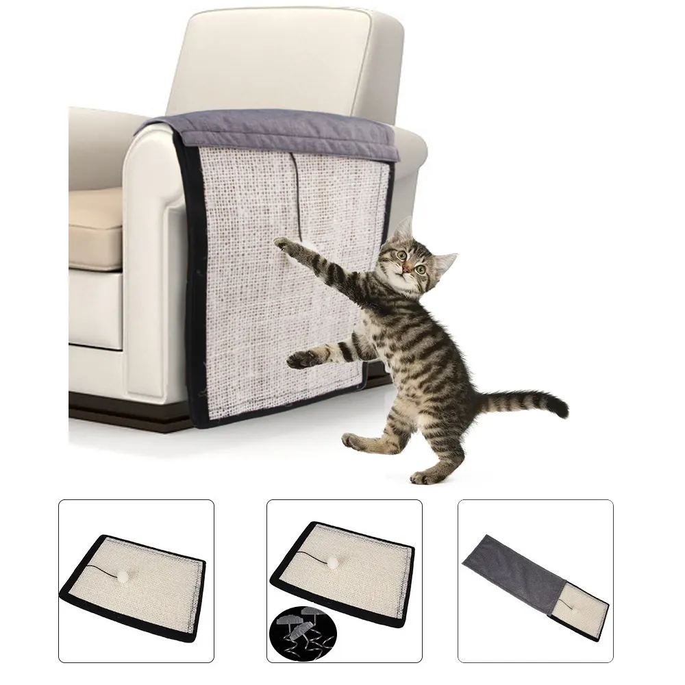 Cat scratch board sisal pad table sofa
