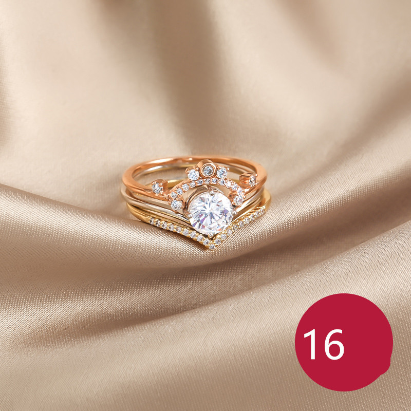3 three-piece ring
