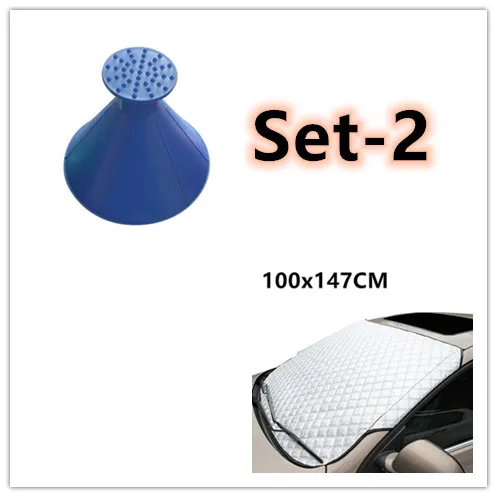 Car snow block front windshield antifreeze cover winter front gear snowboard windshield snow cover frost guard – image 9