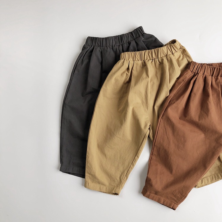 Cotton Woven Trousers Carrot Pants — view 6