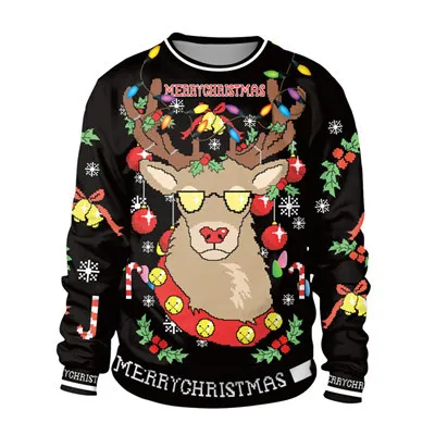 Ugly Christmas Sweater For gift Santa Elf Funny Pullove 4 Color - Shop at LoveMi