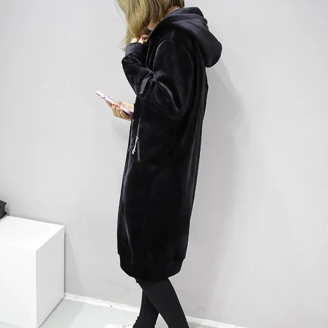Student hooded thickened top Black - Shop at LoveMi