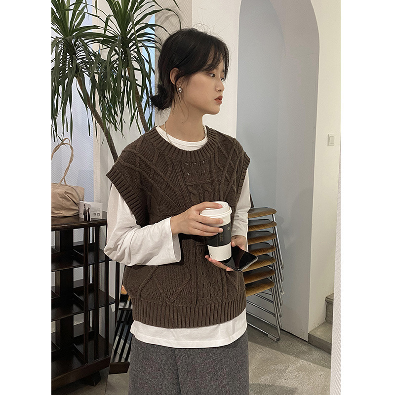 Mulan knitted vest vest