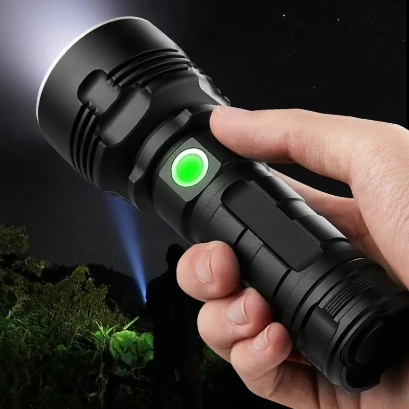 Strong Flashlight Focusing Led Light Rechargeable Super