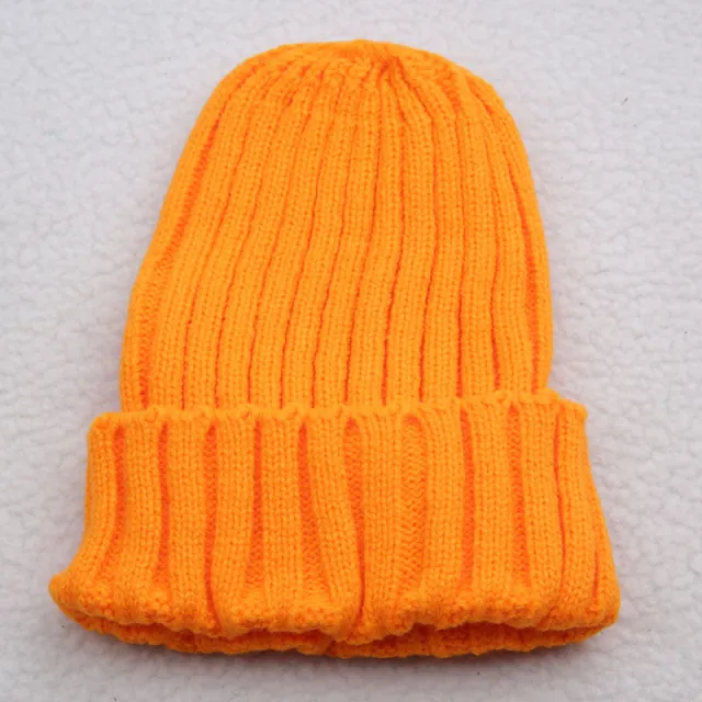 Lovers knitted hat candy color Orange Yellow - Shop at LoveMi