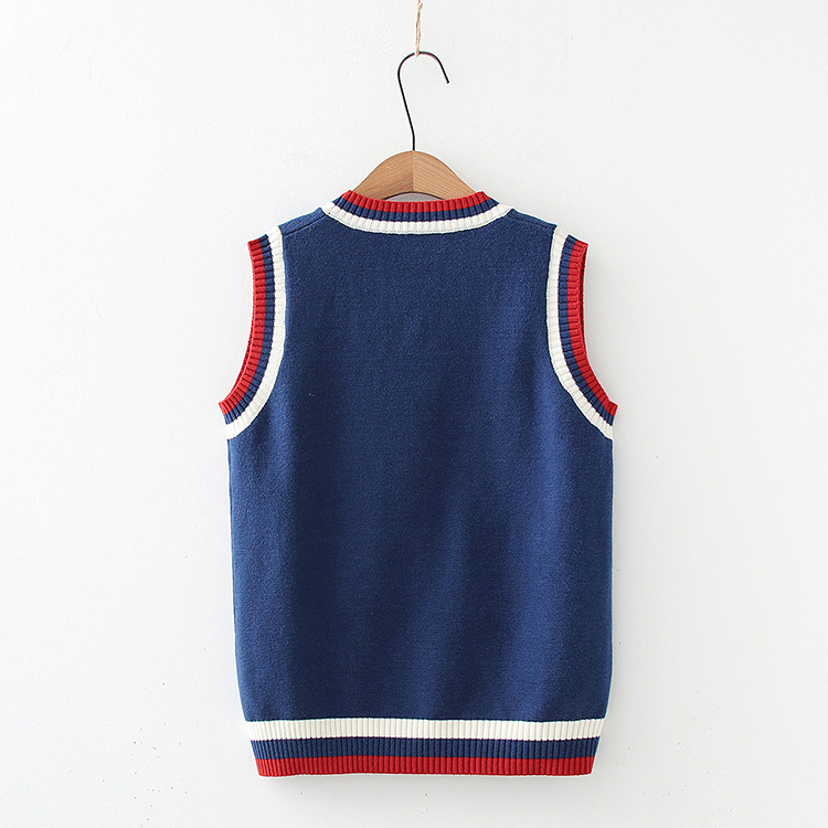 Japanese girl vest knitted vest