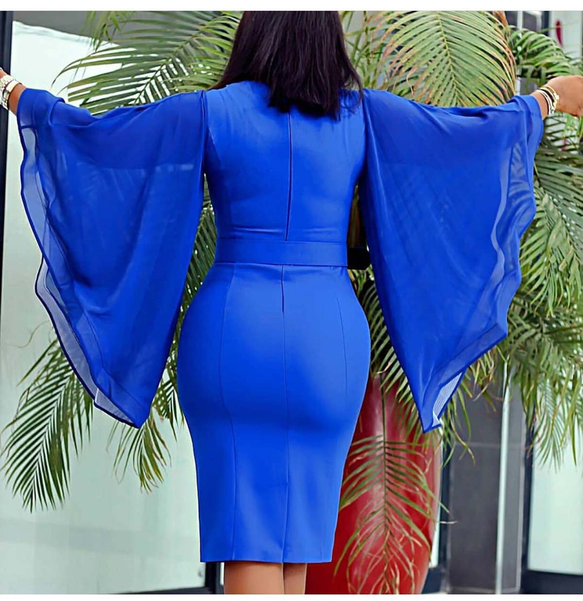 European and American Royal Sister Fan Slim Tight Hip