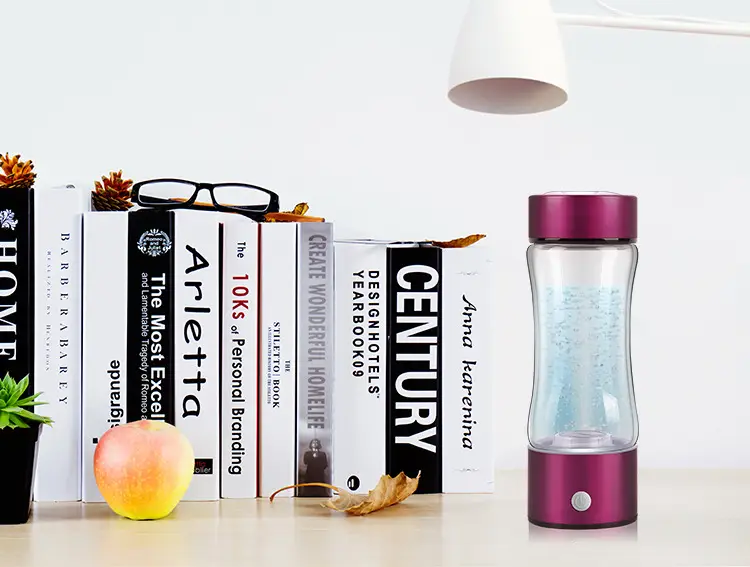 Hydrogen-rich electrolysis water cup glass