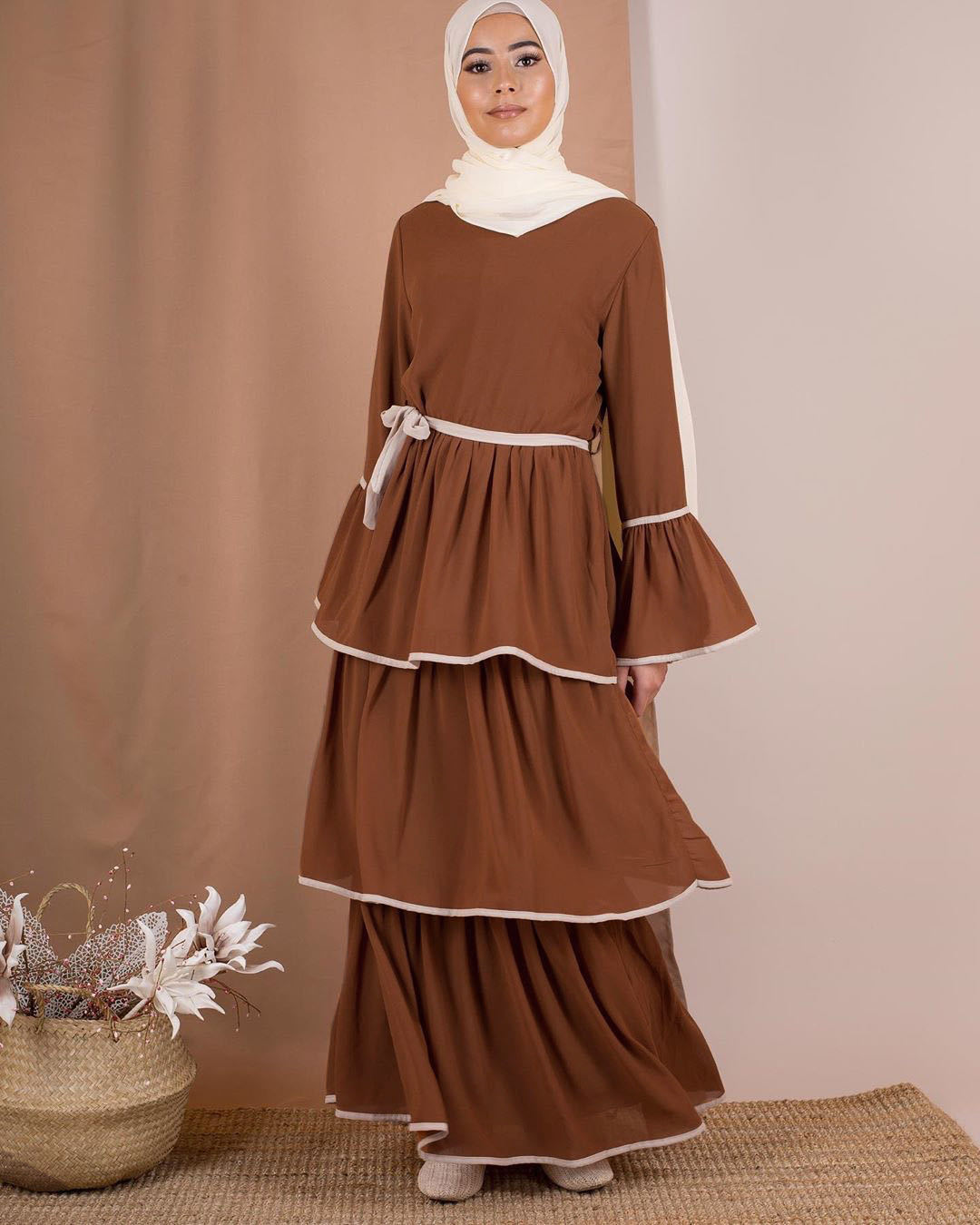 Turkish Muslim dress Brown - Shop at LoveMi