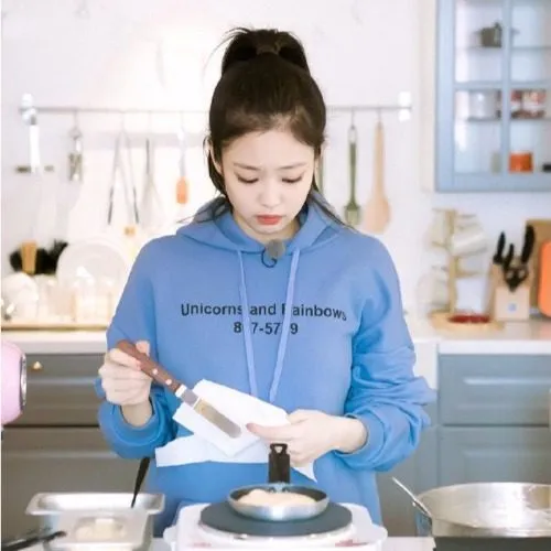 Letter print loose hooded sweatshirt jacket Haze Blue - Shop at LoveMi